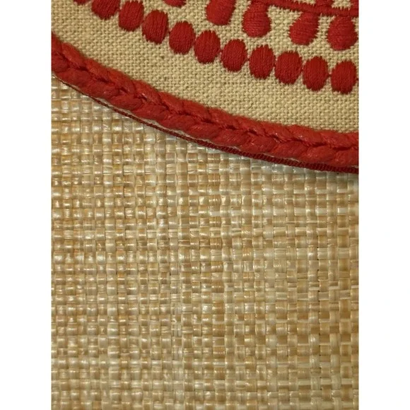 Cottagecore Aldo Boho Summer Crossbody Bag Embroider Orange Embroidered Happy - Picture 10 of 16